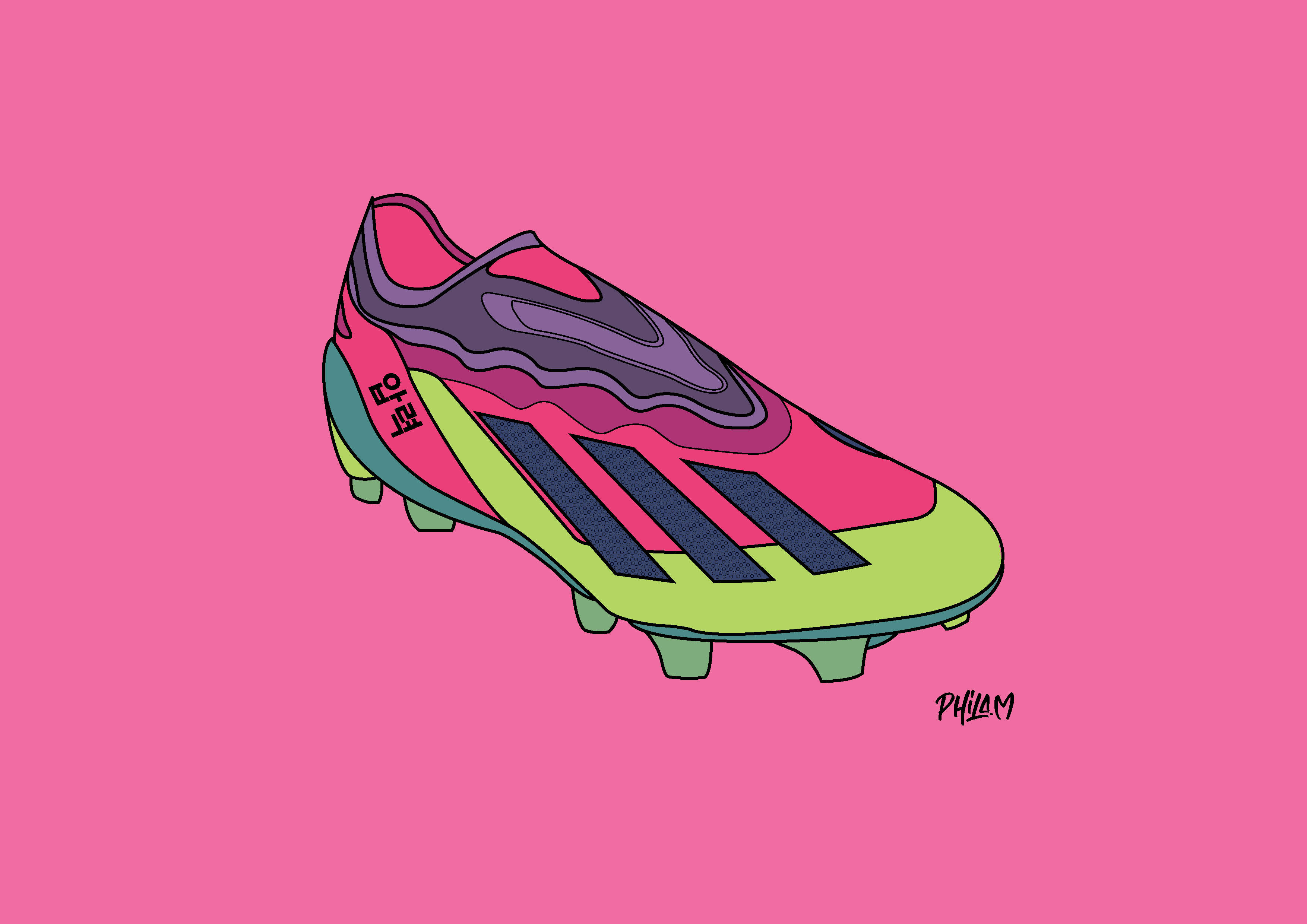 Adidas Boot Illustration