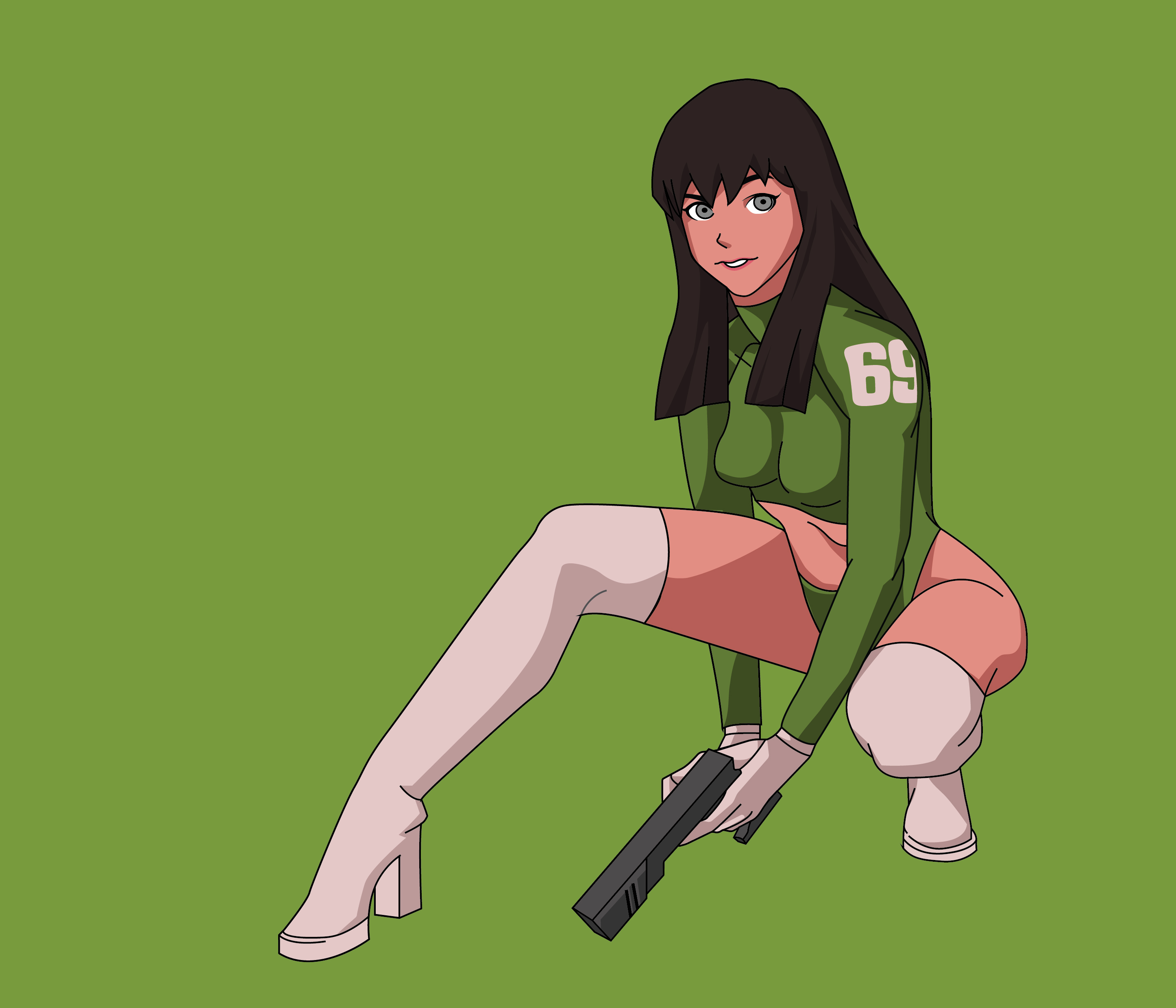 Anime Character — Green Jersey